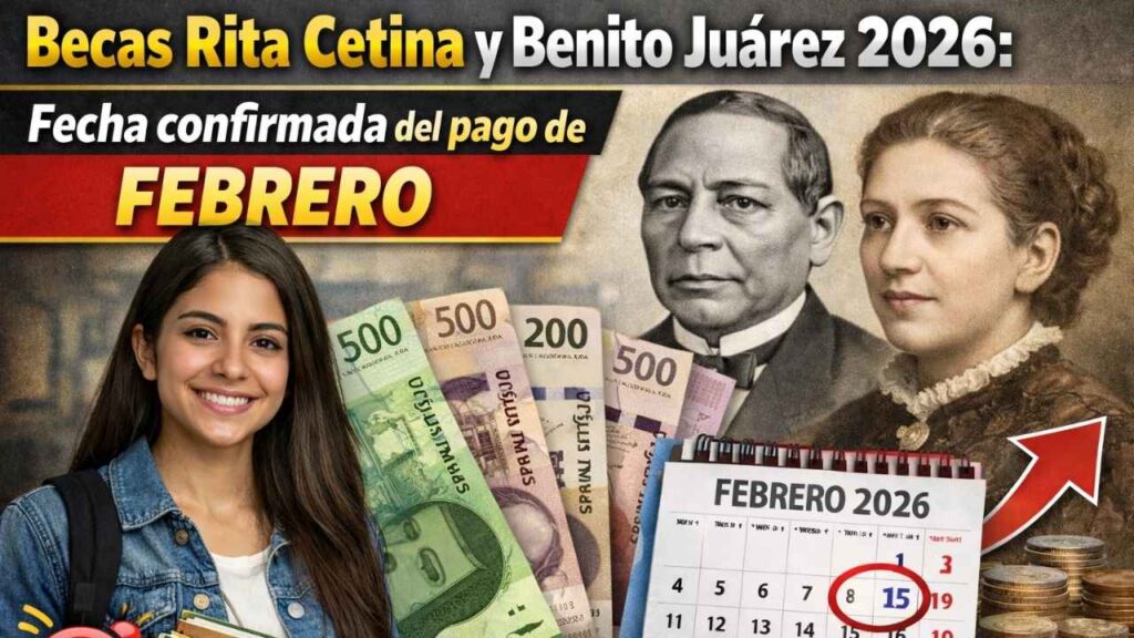 Becas Rita Cetina y Benito Juárez 2026: Fecha confirmada del pago de febrero